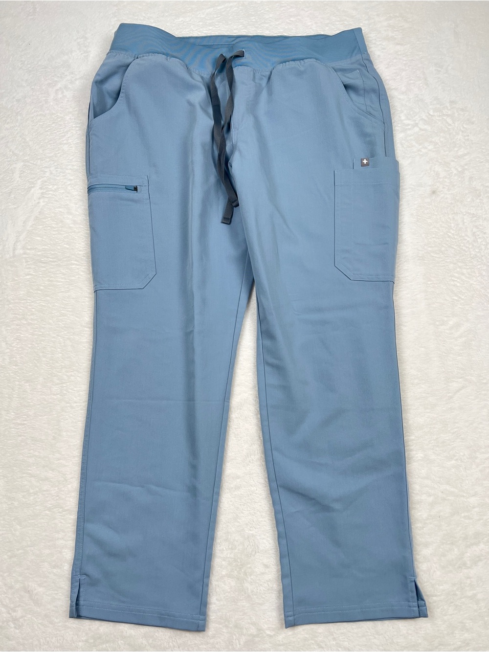 FIGS Dusty Blue Scrub Set Catarina Top Yola Pants XL Petite NWT/NWOT - Picture 3 of 3